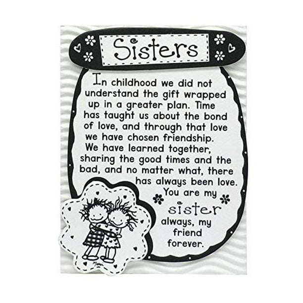 3.6 x 4.9 Miniature Easel Print with Magnet Theres a Bond Between Girlfriends That Lasts Forever 
